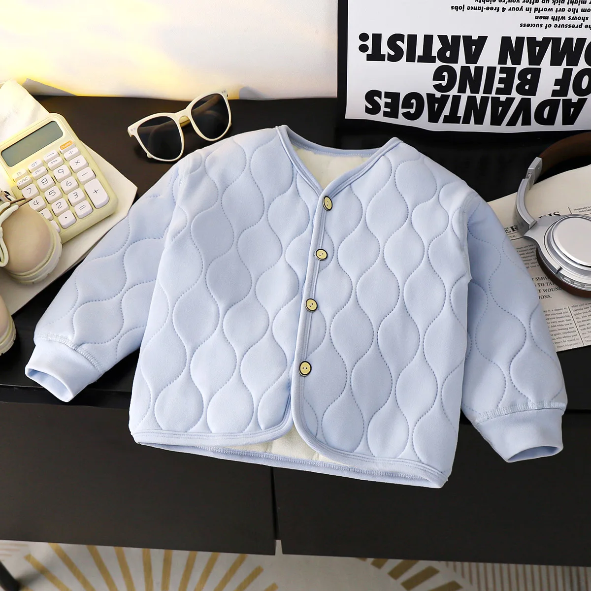 Childrens Outerwear Jacket Three-layer Girls and Boys Inner Lining Cotton Jacket with Added Fleece Medium and Large Warm Winter
Childrens Outerwear Jacket Three-layer Girls and Boys Inner Lining Cotton Jacket with Added Fleece Medium and Large Warm Winter