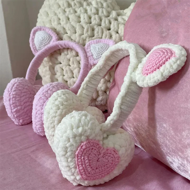 Теплые наушники, вязаные крючком кошачьи уши ручной работы, украшение для женщин и девочек, милые украшения с узором «любовь», вязаные теплые наушники
Теплые наушники, вязаные крючком кошачьи уши ручной работы, украшение для женщин и девочек, милые украшения с узором «любовь», вязаные теплые наушники