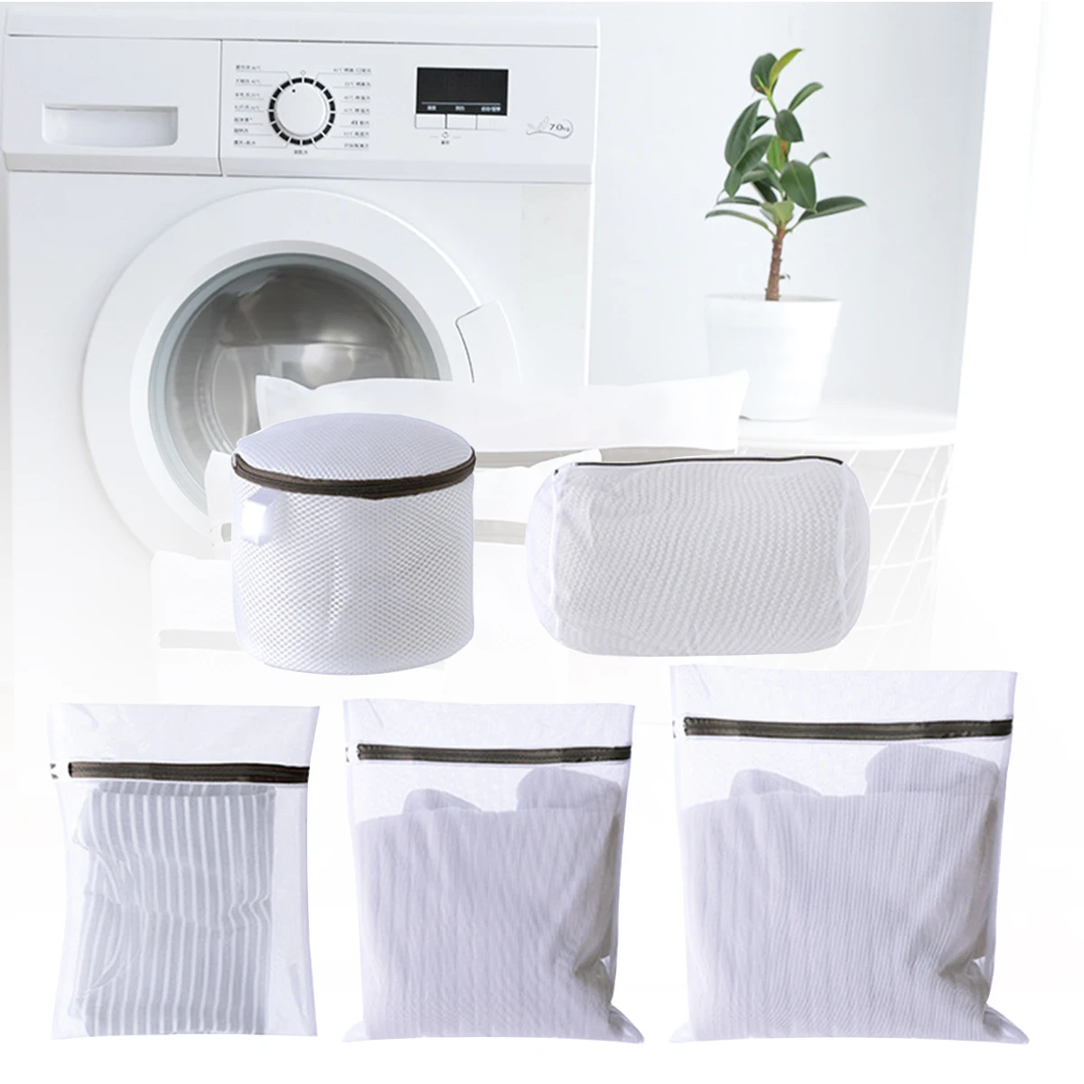 3/5Pcs White 40/50/60cm Durable Honeycomb Mesh Laundry Bags For Delicates Net Fabric Durable And Reusable Delicate Wash Bag
3/5Pcs White 40/50/60cm Durable Honeycomb Mesh Laundry Bags For Delicates Net Fabric Durable And Reusable Delicate Wash Bag