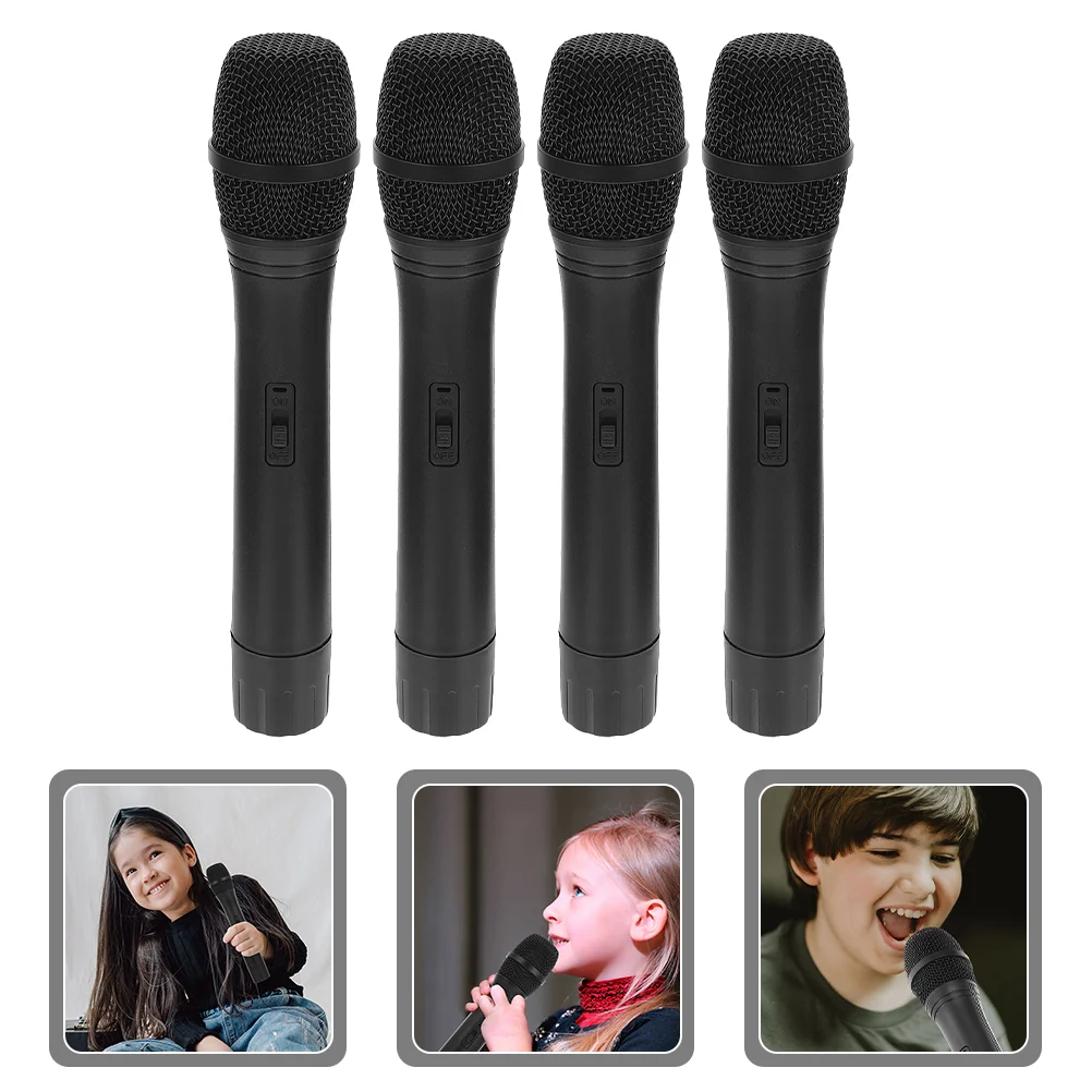 4 Pcs Realistic Children's Simulation Microphone Toy ABS Material Fake Mic Props for Stage Party Pretend Play Smooth
4 Pcs Realistic Children's Simulation Microphone Toy ABS Material Fake Mic Props for Stage Party Pretend Play Smooth