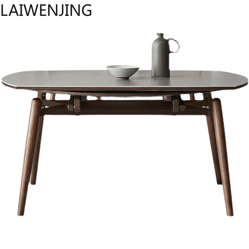HLZ solid wood dining table retractable folding rock slab dining table and chair combination simple variable round table
HLZ solid wood dining table retractable folding rock slab dining table and chair combination simple variable round table
