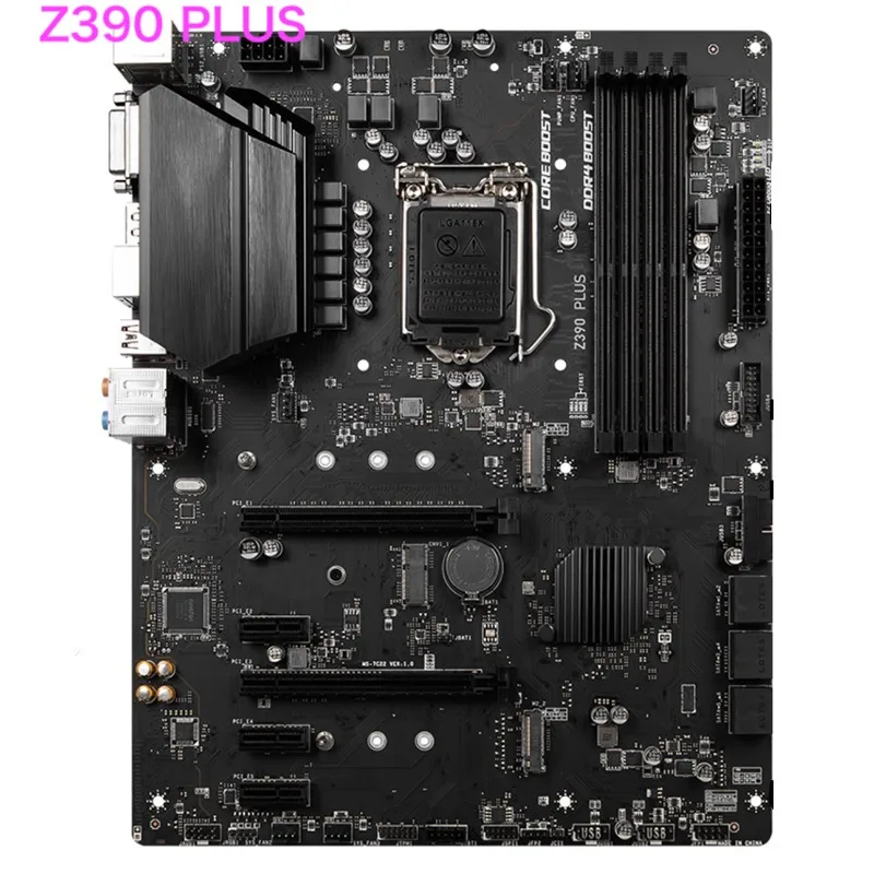Suitable For MSI Z390 PLUS Motherboard Support 9th Generation CPU LGA 1151 DDR4 ATX Z390 Mainboard 100% Tested OK Fully Work
Suitable For MSI Z390 PLUS Motherboard Support 9th Generation CPU LGA 1151 DDR4 ATX Z390 Mainboard 100% Tested OK Fully Work