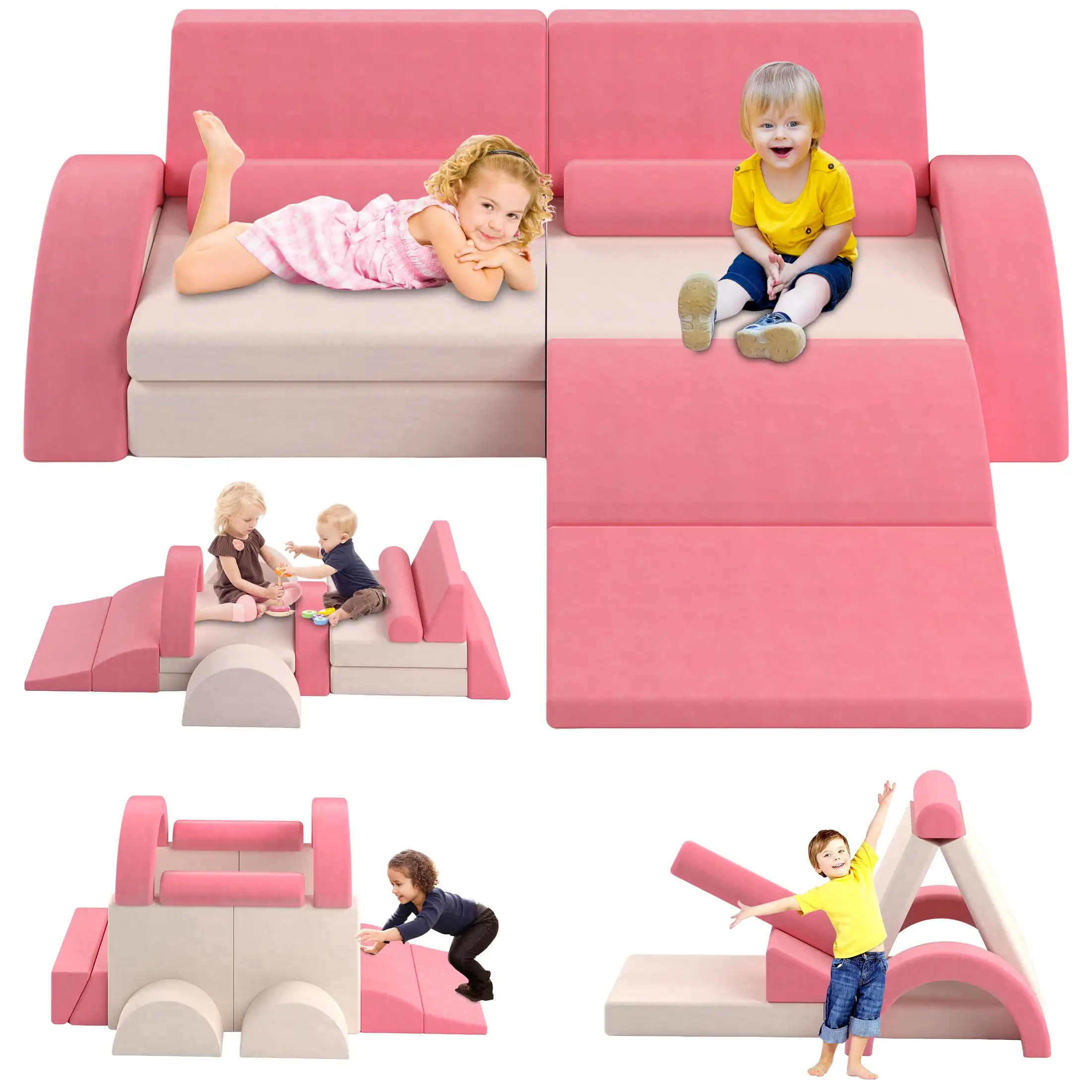 11 PCS Modular Kids Play Couch, Foam Toddler Sofa Couch for Kids Girls Boys, DIY Creativing Modular Kids Sofa, Modern Floor
11 PCS Modular Kids Play Couch, Foam Toddler Sofa Couch for Kids Girls Boys, DIY Creativing Modular Kids Sofa, Modern Floor