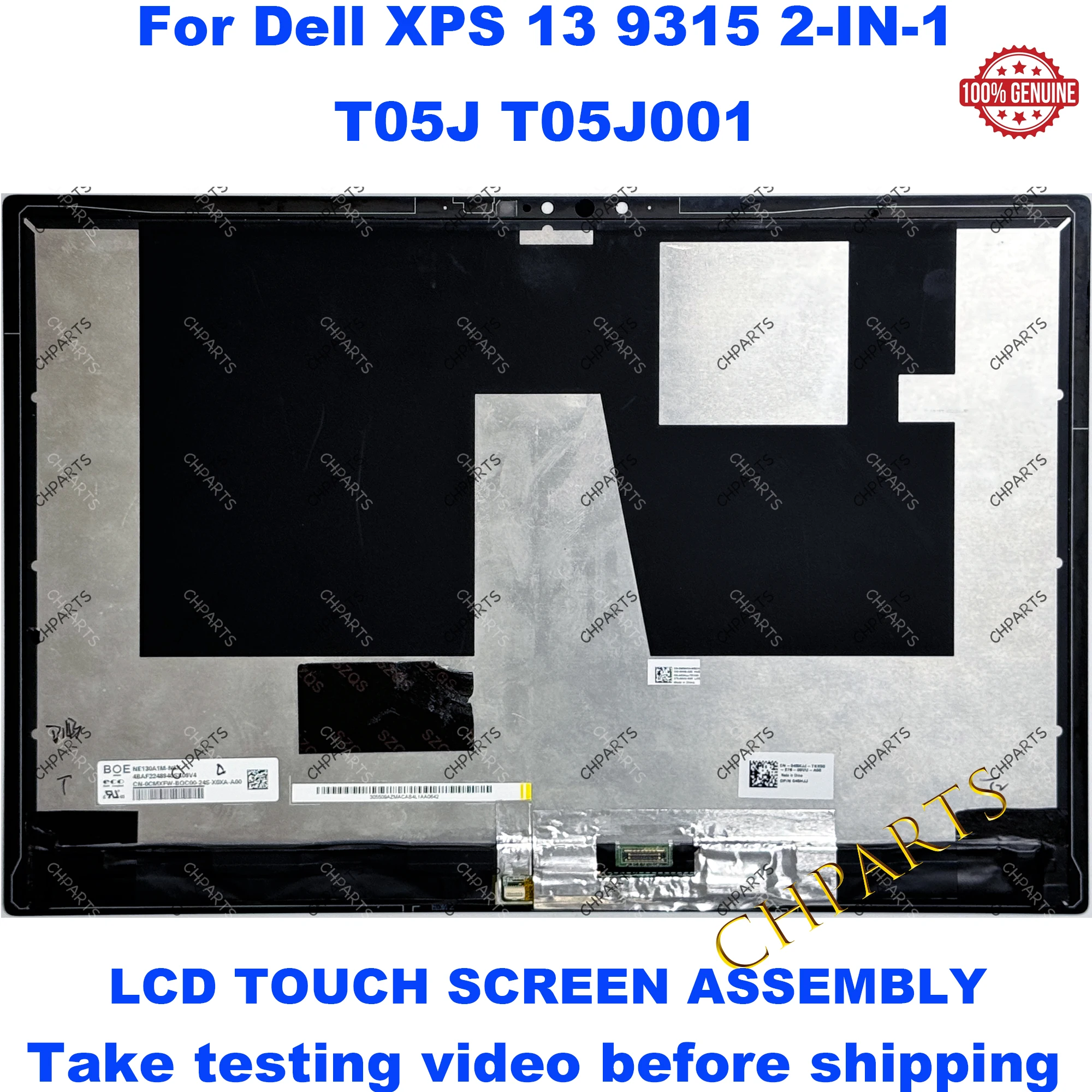 13" 2880×1920 Matrix LCD Screen for Dell XPS 13 9315 2-in-1 T05J T05J001 0PV313 Touch Screen Replacement Assembly
13" 2880×1920 Matrix LCD Screen for Dell XPS 13 9315 2-in-1 T05J T05J001 0PV313 Touch Screen Replacement Assembly