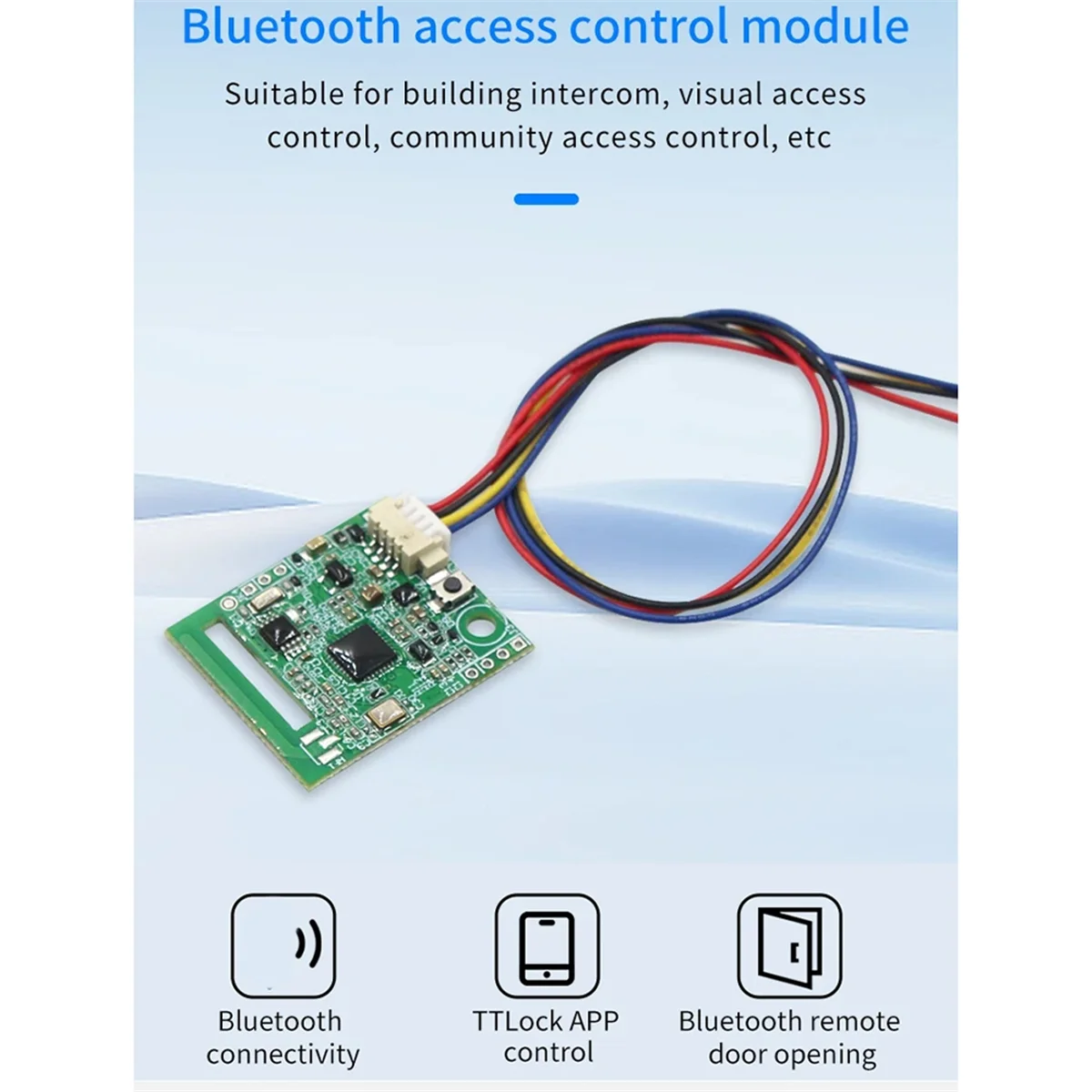 Модуль электронного замка Smart Switch 4,5-10 В BLE5.0 для приложения TTLOCK работает со шлюзом G2 для Alexa/Google Home HOT
Модуль электронного замка Smart Switch 4,5-10 В BLE5.0 для приложения TTLOCK работает со шлюзом G2 для Alexa/Google Home HOT