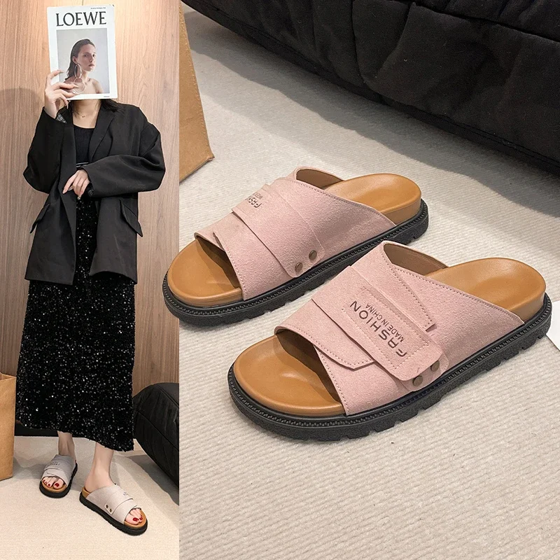 Women's Fashion Slippers Synthetic Leather Platform Sole Anti-Slip Sole Women Shoes Dress Leisure Retro 2025 Zapatillas De Mujer
Women's Fashion Slippers Synthetic Leather Platform Sole Anti-Slip Sole Women Shoes Dress Leisure Retro 2025 Zapatillas De Mujer