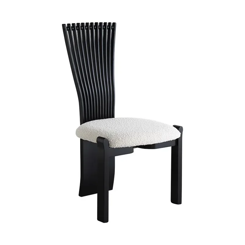 Solid wood home office chair, designer famous hotel casual French retro fan back chair
Solid wood home office chair, designer famous hotel casual French retro fan back chair