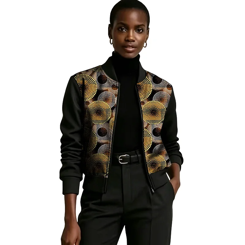 Original Design Print Women's Baseball Jackets Elastic Waist Short Coat African Culture Outfit Customized Clothing
Original Design Print Women's Baseball Jackets Elastic Waist Short Coat African Culture Outfit Customized Clothing