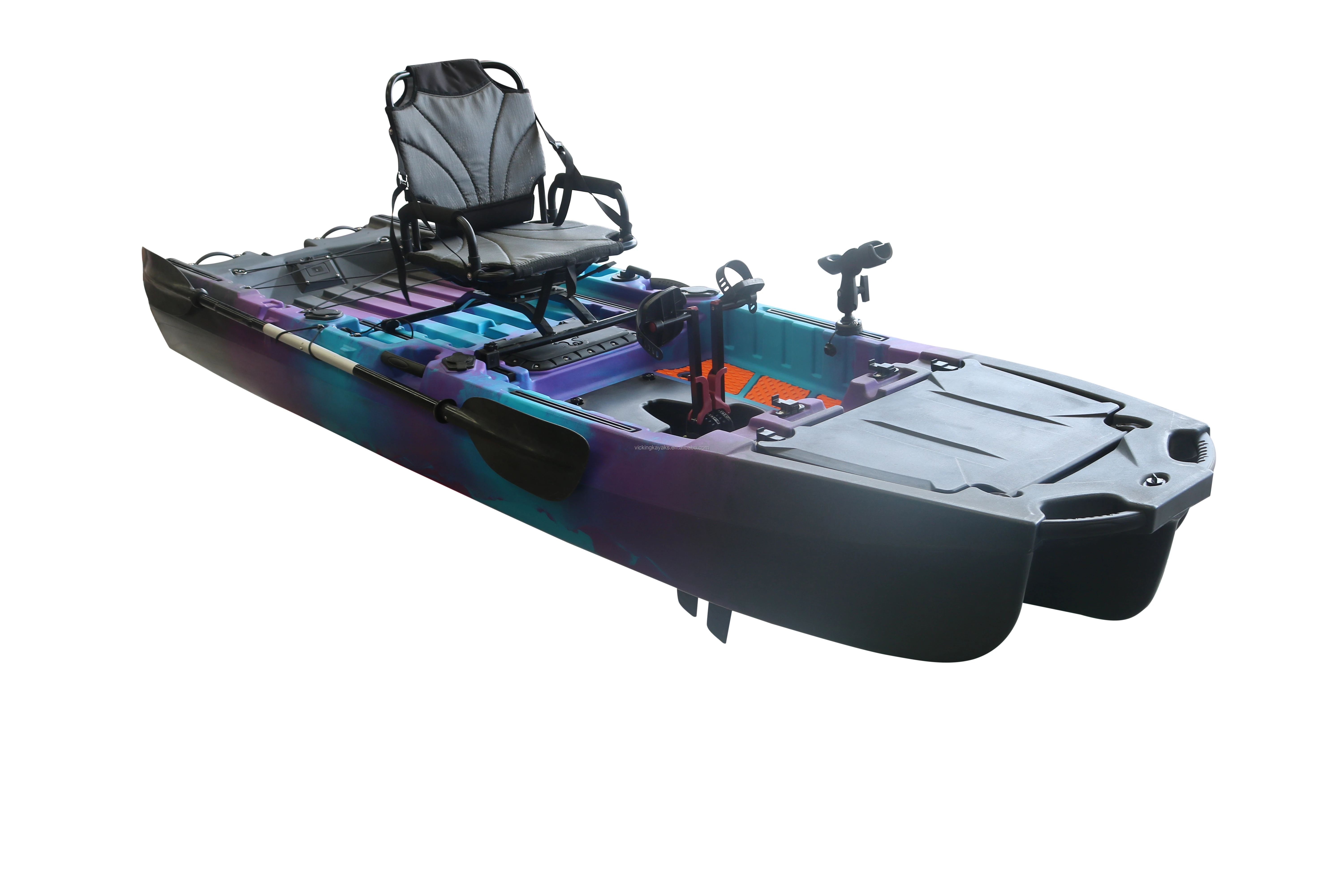 Dual Pedal System Outrigger Single-Person Rotomolded Ocean Kayak for Fishing/Camping Sale Rowing Boat for Rivers
Dual Pedal System Outrigger Single-Person Rotomolded Ocean Kayak for Fishing/Camping Sale Rowing Boat for Rivers