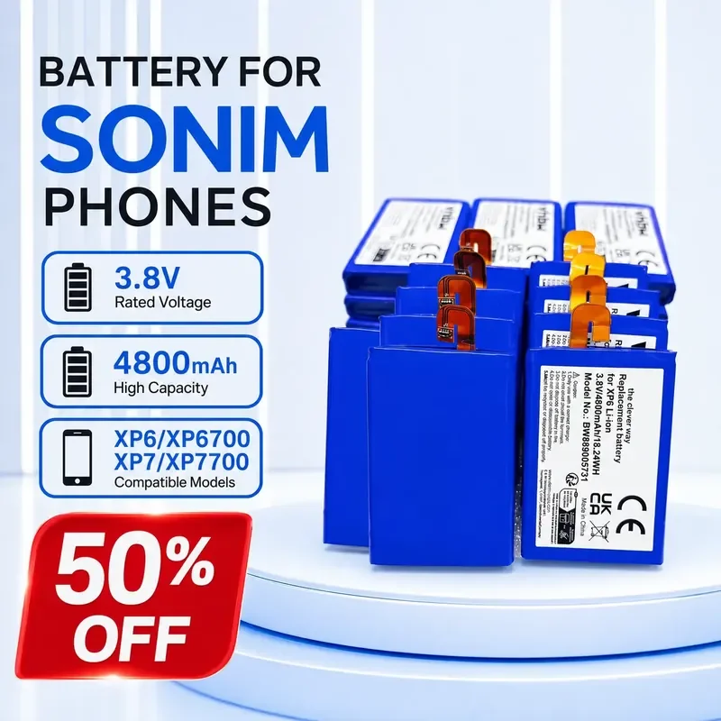 For Sonim BAT-04800-01S Replacement Battery Compatible with Sonim XP6 XP6700 XP7 XP7700 Mobile Phone
For Sonim BAT-04800-01S Replacement Battery Compatible with Sonim XP6 XP6700 XP7 XP7700 Mobile Phone