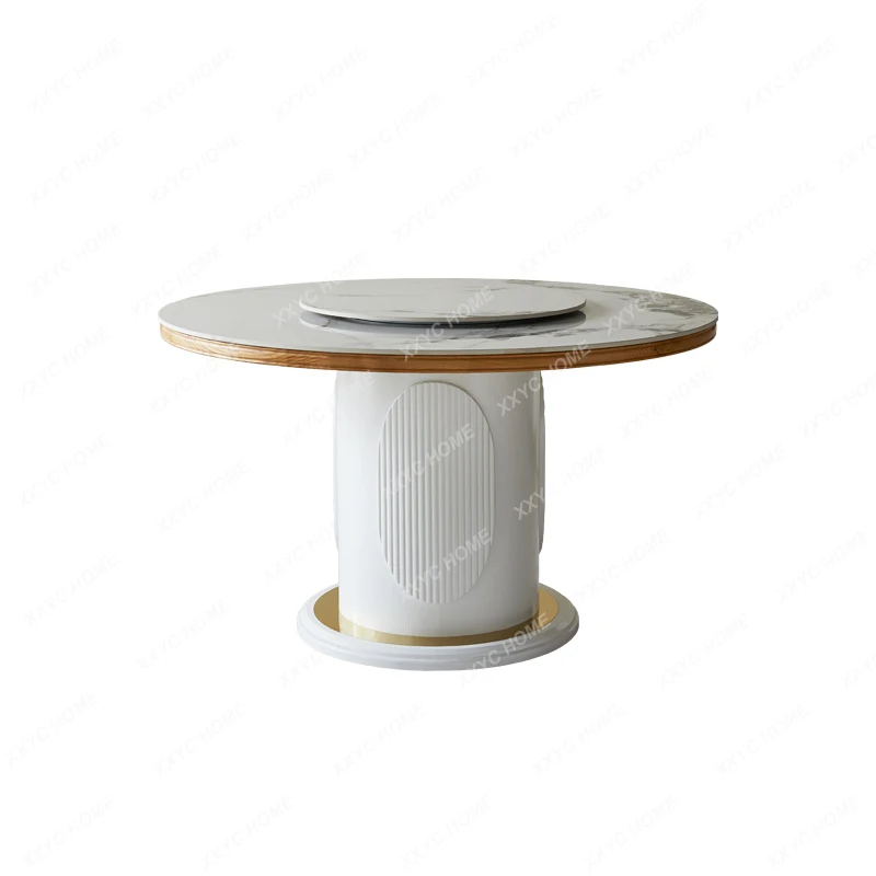 1.8 M Solid Wood Stone Plate Dining Table Large round Table 10 People with Turntable Modern Minimalist round Table
1.8 M Solid Wood Stone Plate Dining Table Large round Table 10 People with Turntable Modern Minimalist round Table