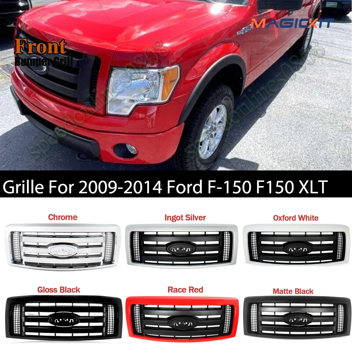 Modified for Ford F150 Front Upper Bumper Grill F-150 XLT STX Grille 2009 2010 2011 2012 2013 2014 Racing centre Grill Mesh
Modified for Ford F150 Front Upper Bumper Grill F-150 XLT STX Grille 2009 2010 2011 2012 2013 2014 Racing centre Grill Mesh