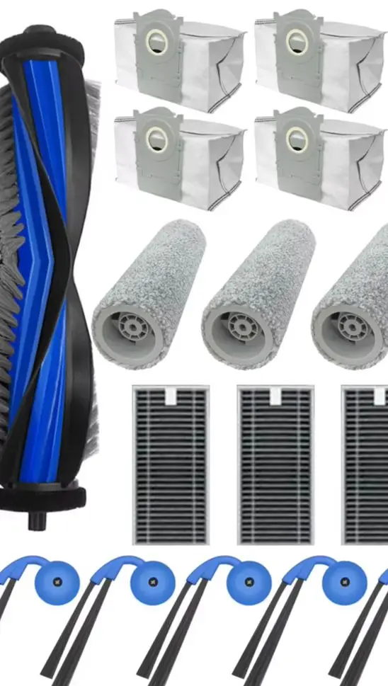 Main Roller Brush Side Filter Bags Kit For Ecovacs-Deebot X9 Pro For Omni Robot Vacuum Cleaner Replacement Parts Accessories
Main Roller Brush Side Filter Bags Kit For Ecovacs-Deebot X9 Pro For Omni Robot Vacuum Cleaner Replacement Parts Accessories