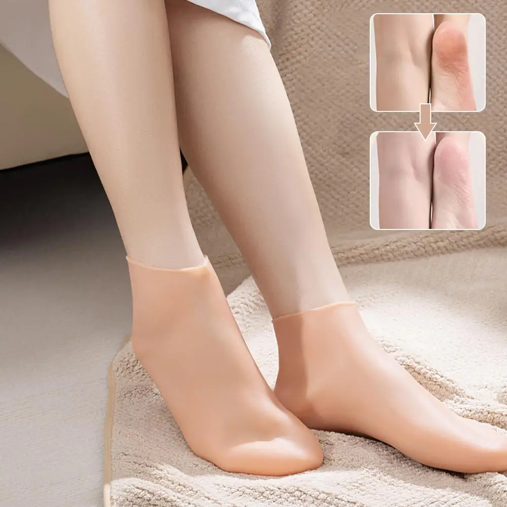 1pair Reusable Silicone Moisturizing Mask Socks Exfoliating Gloves Hand Skin Tools Dry Care Anti Remover Protective Foot Cr O2E3
1pair Reusable Silicone Moisturizing Mask Socks Exfoliating Gloves Hand Skin Tools Dry Care Anti Remover Protective Foot Cr O2E3