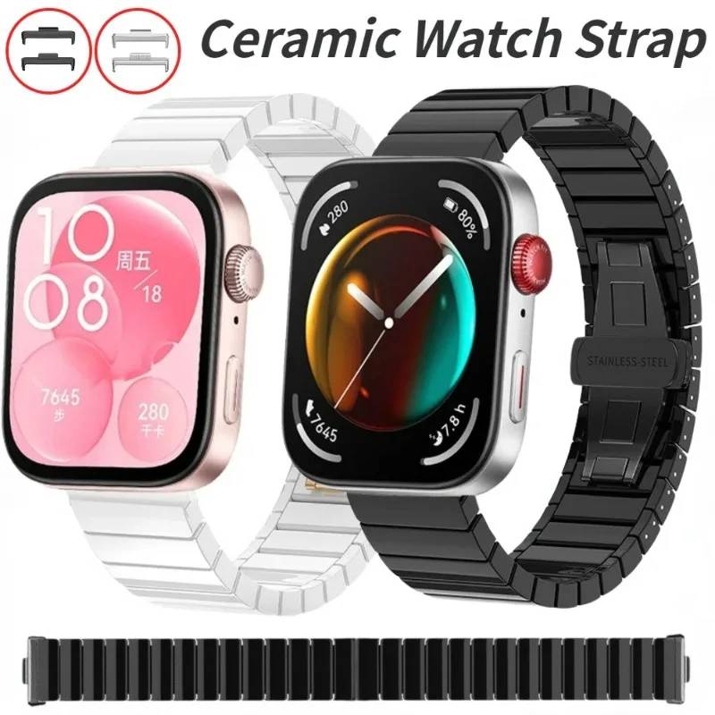 Керамический ремешок для часов Huawei Watch Fit 3 4, металлическая пряжка-бабочка, сменный браслет, браслет, аксессуары для часов Huawei Fit 4 Pro
Керамический ремешок для часов Huawei Watch Fit 3 4, металлическая пряжка-бабочка, сменный браслет, браслет, аксессуары для часов Huawei Fit 4 Pro