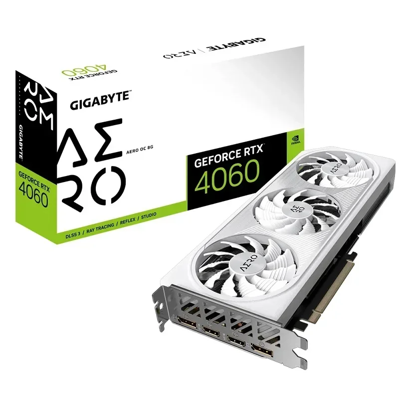 Gigabyte 4060Aero 8g Game Card Gddr6 128bit GV-N4060AERO OC-8GD Computer Game Graphics Card
Gigabyte 4060Aero 8g Game Card Gddr6 128bit GV-N4060AERO OC-8GD Computer Game Graphics Card