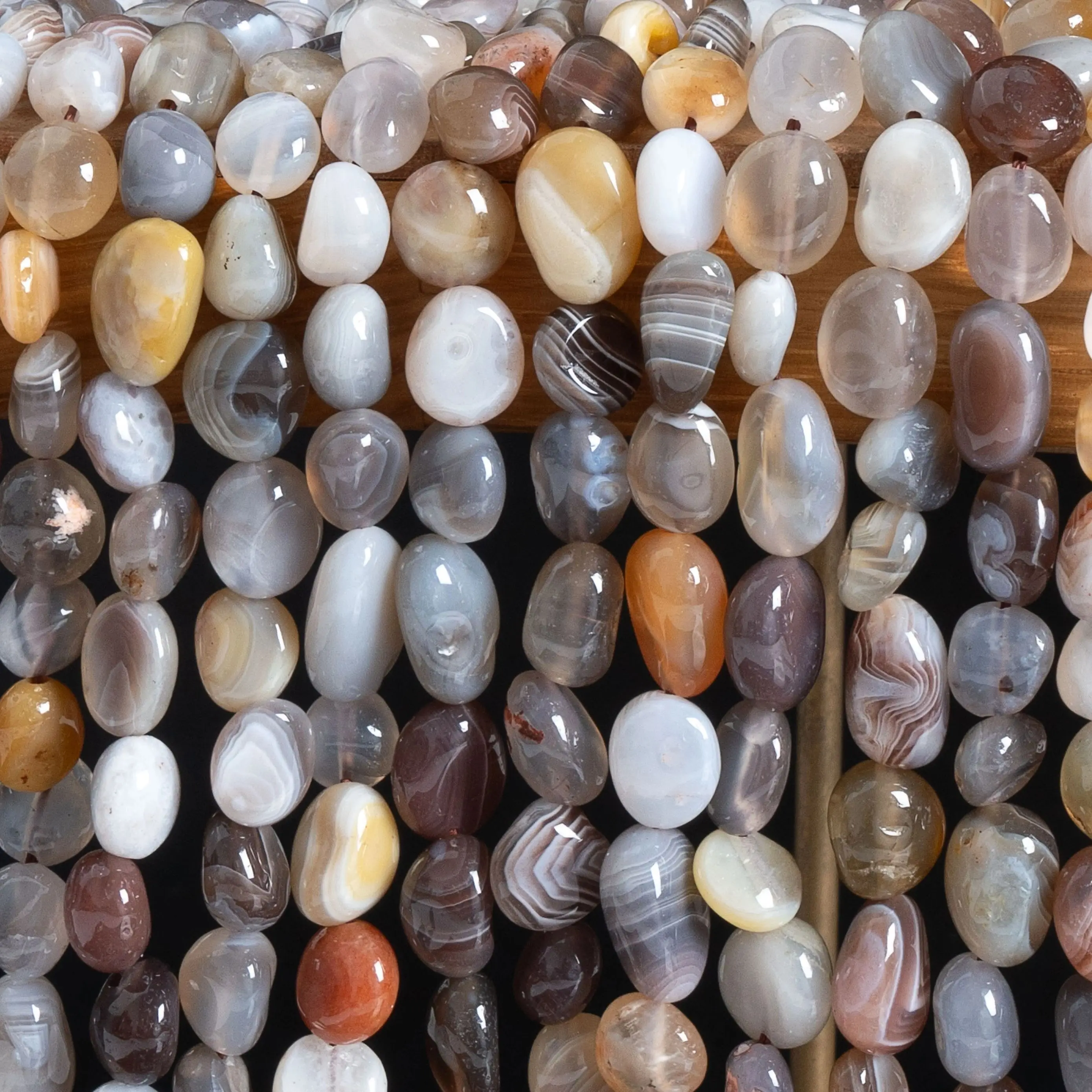 Multicolor Botswana Agate Beads Pebble Nugget Grade AAA Gemstone Loose Beads 8-10mm for Christmas New Year Gift Jewelry Making
Multicolor Botswana Agate Beads Pebble Nugget Grade AAA Gemstone Loose Beads 8-10mm for Christmas New Year Gift Jewelry Making