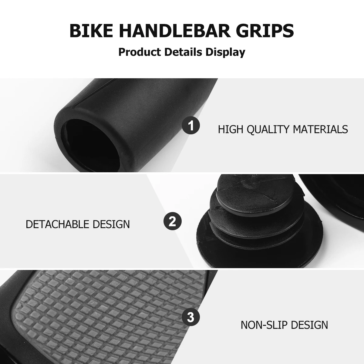 Handlebar Locking Trap Cycle Grips Bike Cover Rubber Comfortable Accessories Black Handlebars
Handlebar Locking Trap Cycle Grips Bike Cover Rubber Comfortable Accessories Black Handlebars
