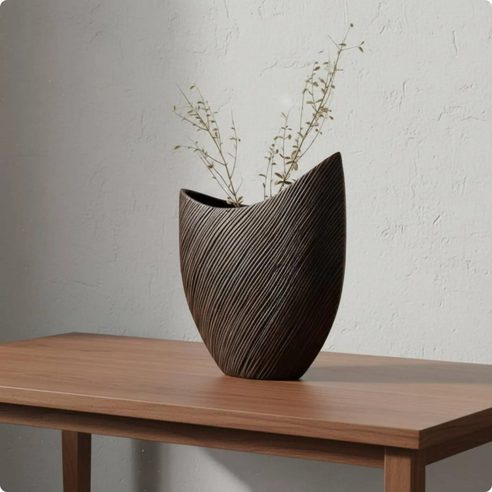 Decorative Vase Wabi Sabi Striped Flower Vase Home Decor Ribbed Texture Gift-Ready Packaging for Living Room
Decorative Vase Wabi Sabi Striped Flower Vase Home Decor Ribbed Texture Gift-Ready Packaging for Living Room