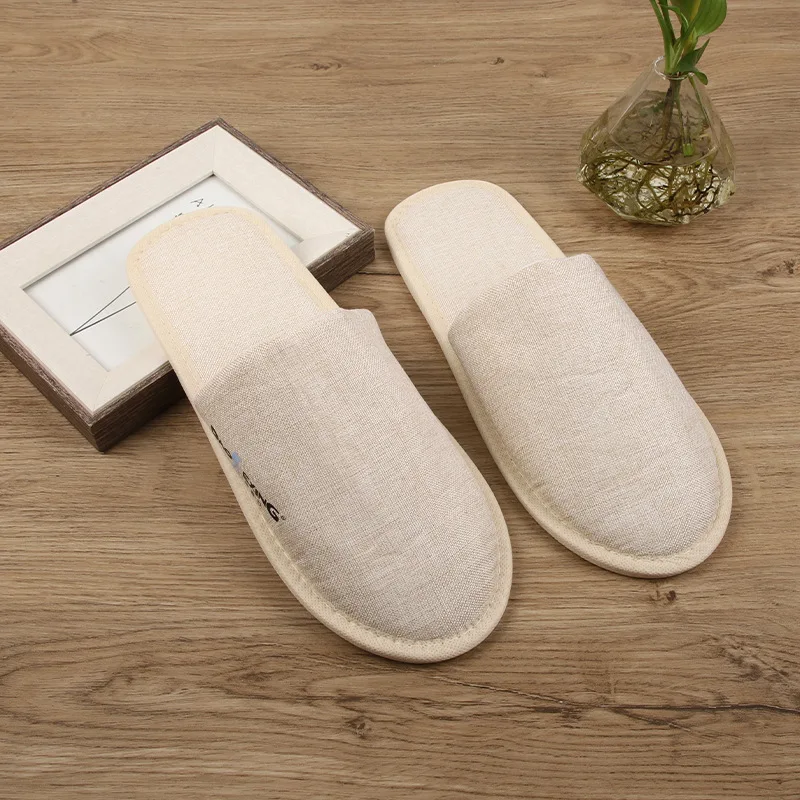 Disposable Slippers Linen Hotel Guest House Hotel Beauty Salon Thick-soled Cotton Linen Slippers Single Random Color
Disposable Slippers Linen Hotel Guest House Hotel Beauty Salon Thick-soled Cotton Linen Slippers Single Random Color