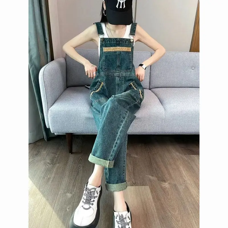 2024 Women Vintage Retro Denim Long Jumpsuit Casual Fashion Strap Straight Suspender Pants Summer Baggy Loose Overalls YC66
2024 Women Vintage Retro Denim Long Jumpsuit Casual Fashion Strap Straight Suspender Pants Summer Baggy Loose Overalls YC66