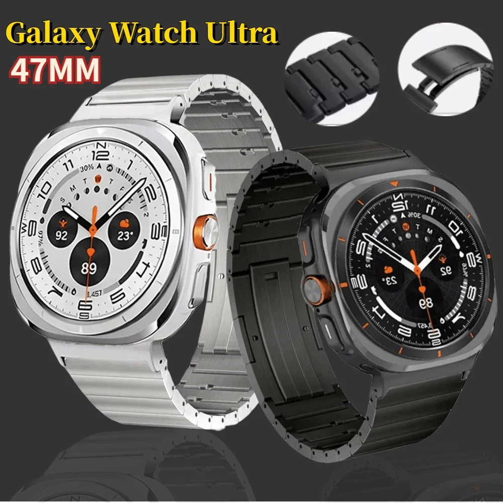 Титановый ремешок для Samsung Galaxy Watch Ultra 47 мм, браслет, быстросъемный легкий браслет Galaxy Watch Ultra Correa
Титановый ремешок для Samsung Galaxy Watch Ultra 47 мм, браслет, быстросъемный легкий браслет Galaxy Watch Ultra Correa