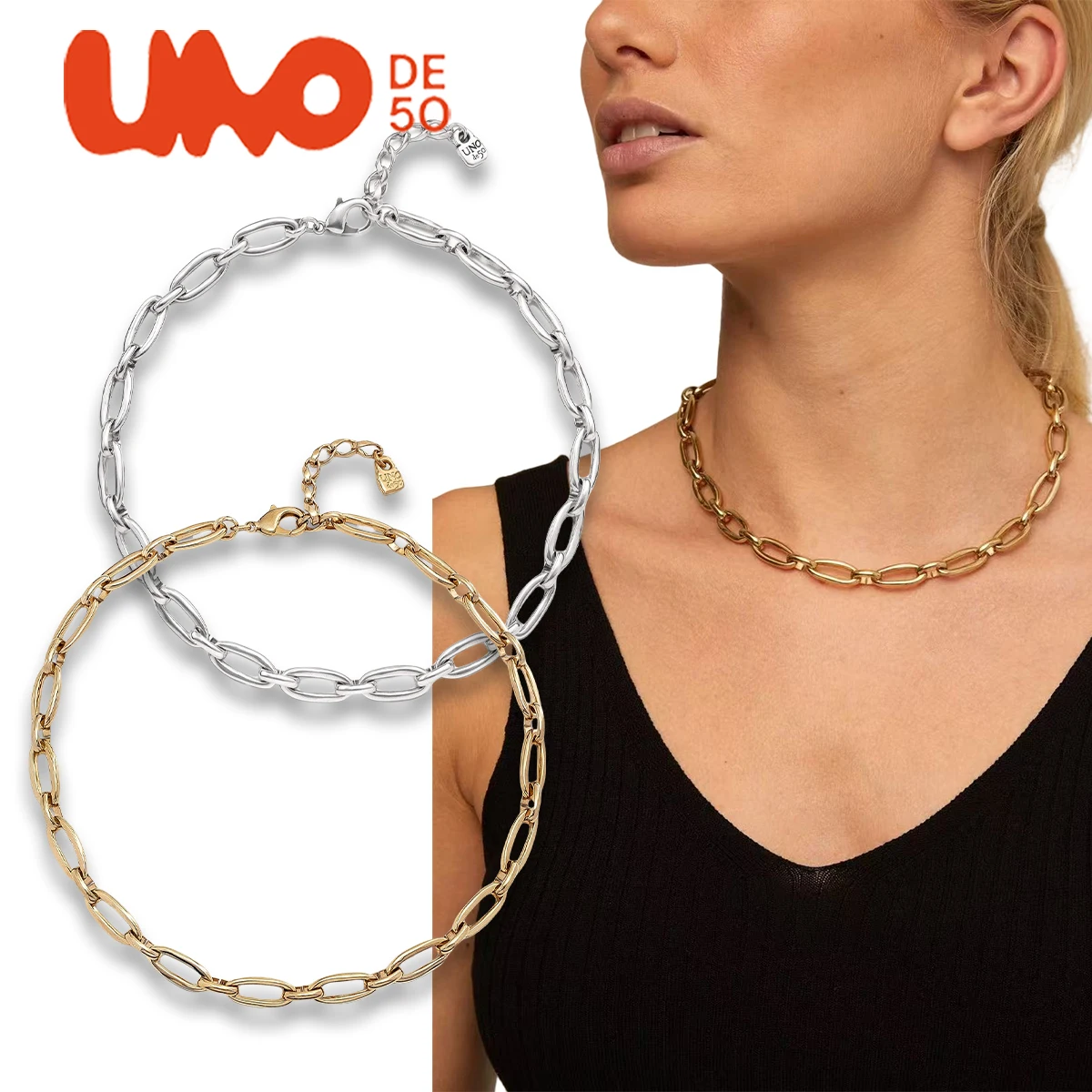 UNODE50 necklace European and American style metal necklace, personalized, fashionable, popular, summer matching
UNODE50 necklace European and American style metal necklace, personalized, fashionable, popular, summer matching