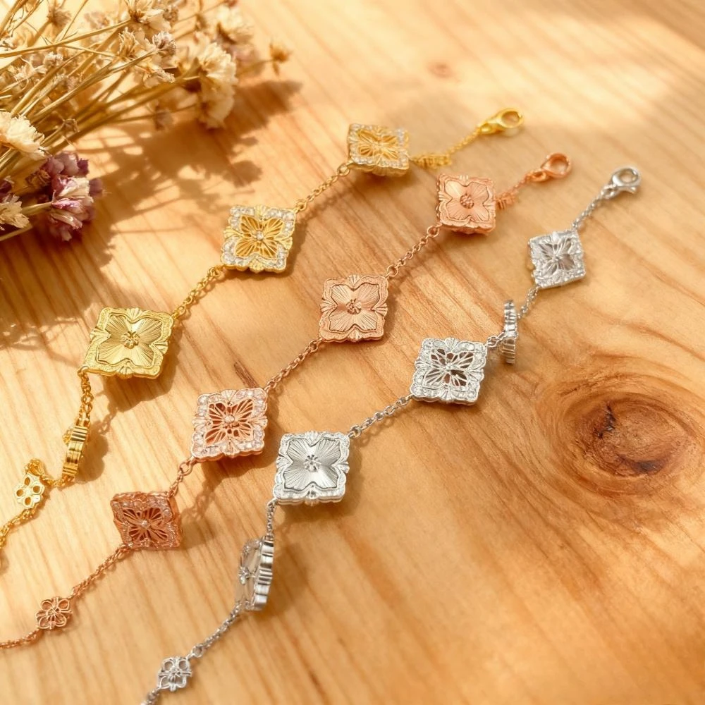 Premium Jewelry 2025 New S925 Sterling Silver Laser Five Flower Bracelet - High-End Design
Premium Jewelry 2025 New S925 Sterling Silver Laser Five Flower Bracelet - High-End Design