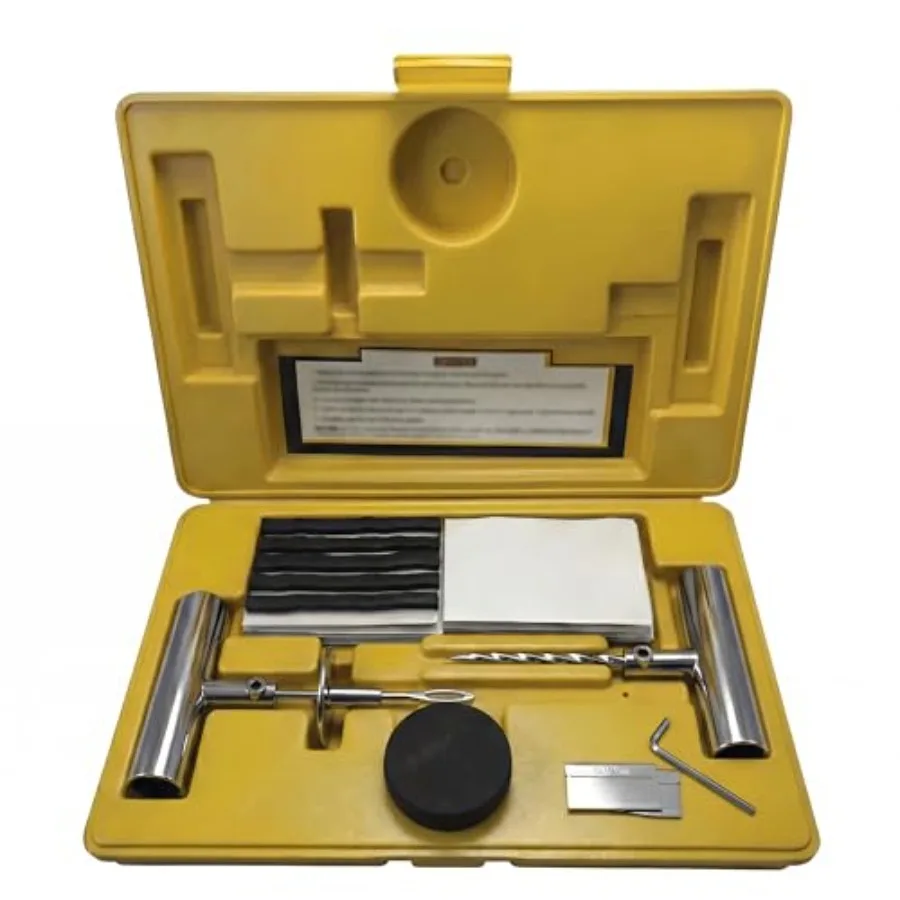 Tire Plug Kit 66 Piece - Pro Heavy Duty Flat Tire Repair Tool Kit - Fix for Car Truck Motorcycle ATV RV Jeep and More - All in
Tire Plug Kit 66 Piece - Pro Heavy Duty Flat Tire Repair Tool Kit - Fix for Car Truck Motorcycle ATV RV Jeep and More - All in