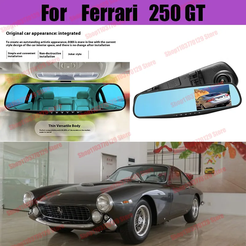 For Ferrari 250GT High definition dual lens driving recorder with front and rear dual recording reverse images Car dvr
For Ferrari 250GT High definition dual lens driving recorder with front and rear dual recording reverse images Car dvr