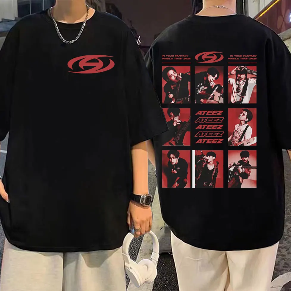 Kpop ATEEZ in Your Fantasy World Tour 2025 T Shirt Men Women Fashion Y2k Oversized T-shirt Hip Hop Vintage Short Sleeve T-shirts
Kpop ATEEZ in Your Fantasy World Tour 2025 T Shirt Men Women Fashion Y2k Oversized T-shirt Hip Hop Vintage Short Sleeve T-shirts