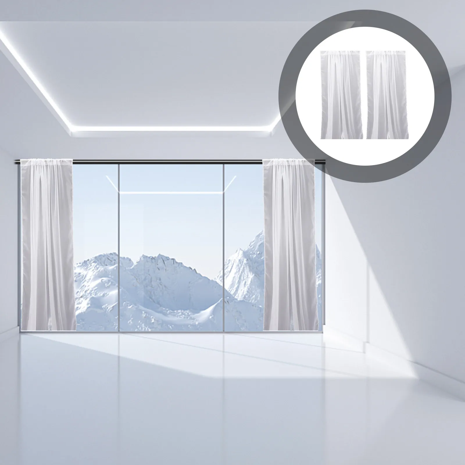 2 шт. Прозрачные шторы для окон, занавески для гостиной и спальни, декоративные панели, современный дизайн интерьера дома
2 шт. Прозрачные шторы для окон, занавески для гостиной и спальни, декоративные панели, современный дизайн интерьера дома