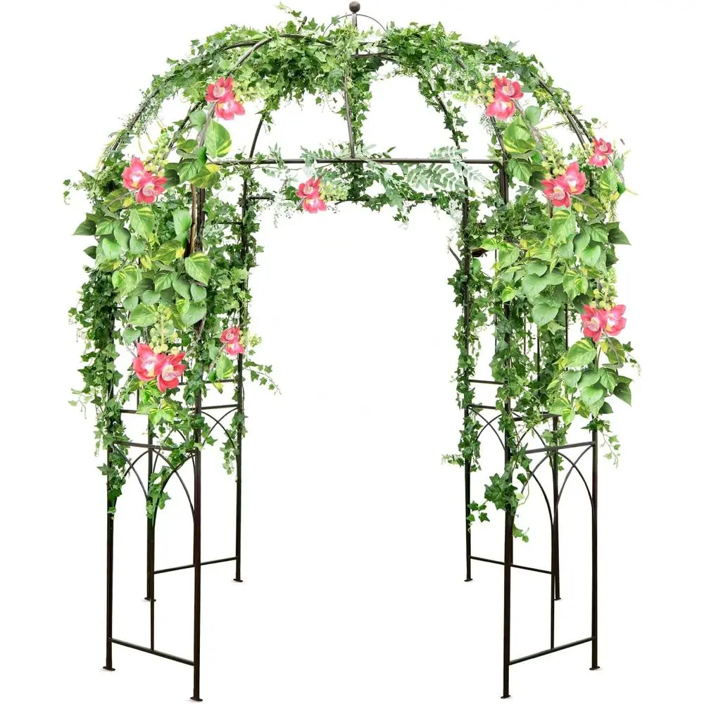 Сверхмощная металлическая садовая решетка для вьющихся растений, лозы, розы с 16-подземными кольями и верхним крючком, свадебная арка для наружного сада.
Сверхмощная металлическая садовая решетка для вьющихся растений, лозы, розы с 16-подземными кольями и верхним крючком, свадебная арка для наружного сада.