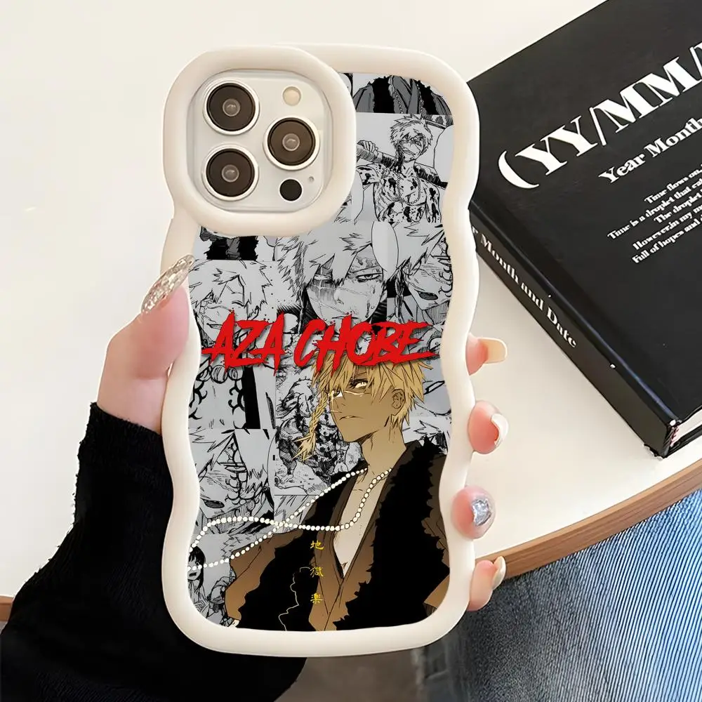 Hell's Paradise Aza Chobei Phone Case for iPhone 17 16 15 14 13 12 11 Air Pro Max Plus White Soft TPU Wavy Edge Cover
Hell's Paradise Aza Chobei Phone Case for iPhone 17 16 15 14 13 12 11 Air Pro Max Plus White Soft TPU Wavy Edge Cover