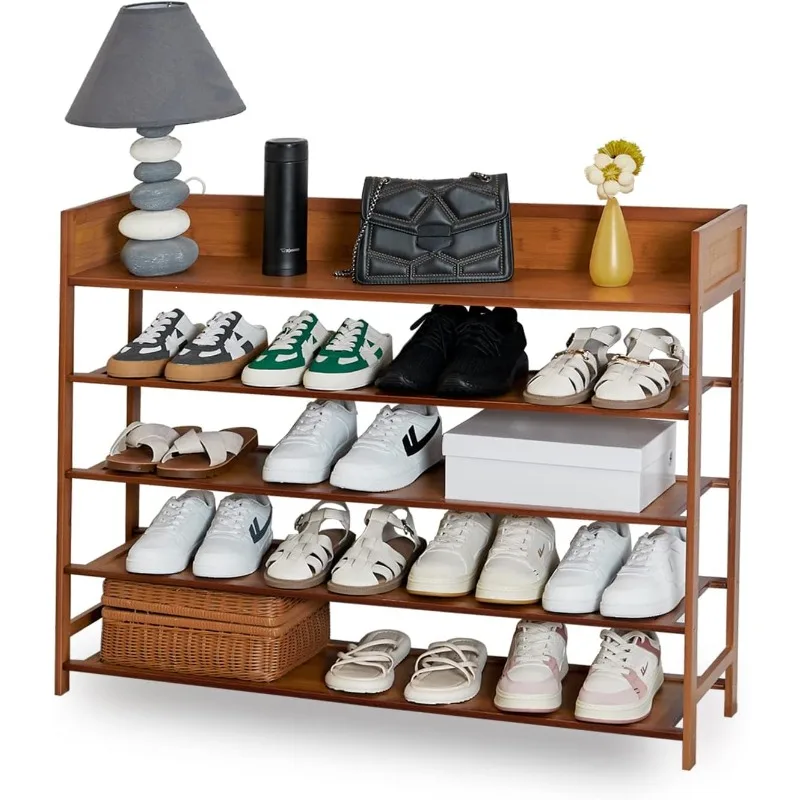 Bamboo Rack Organizer, 5 Tier Shoe Shelf Storage Organizer, for Entryway, Hallway, and Closet
Bamboo Rack Organizer, 5 Tier Shoe Shelf Storage Organizer, for Entryway, Hallway, and Closet