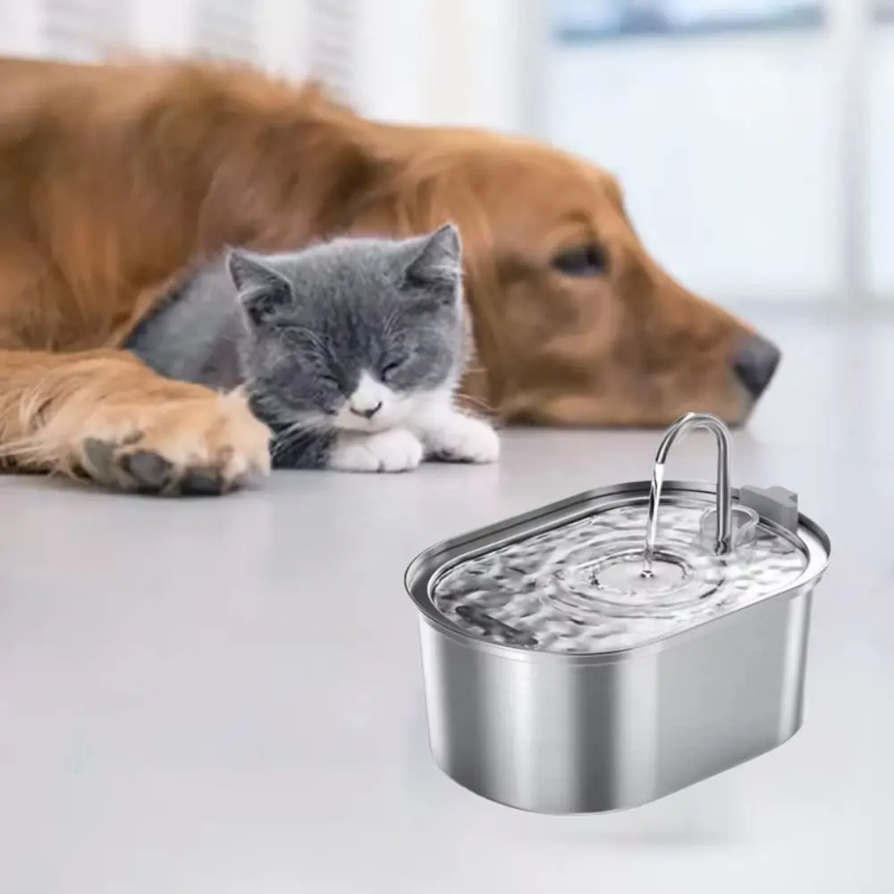 3.2L Smart Cat Water Fountain Stainless Steel Low Noise Pet Water Dispenser Large Capacity Oval Pet Water Drinker Dog
3.2L Smart Cat Water Fountain Stainless Steel Low Noise Pet Water Dispenser Large Capacity Oval Pet Water Drinker Dog