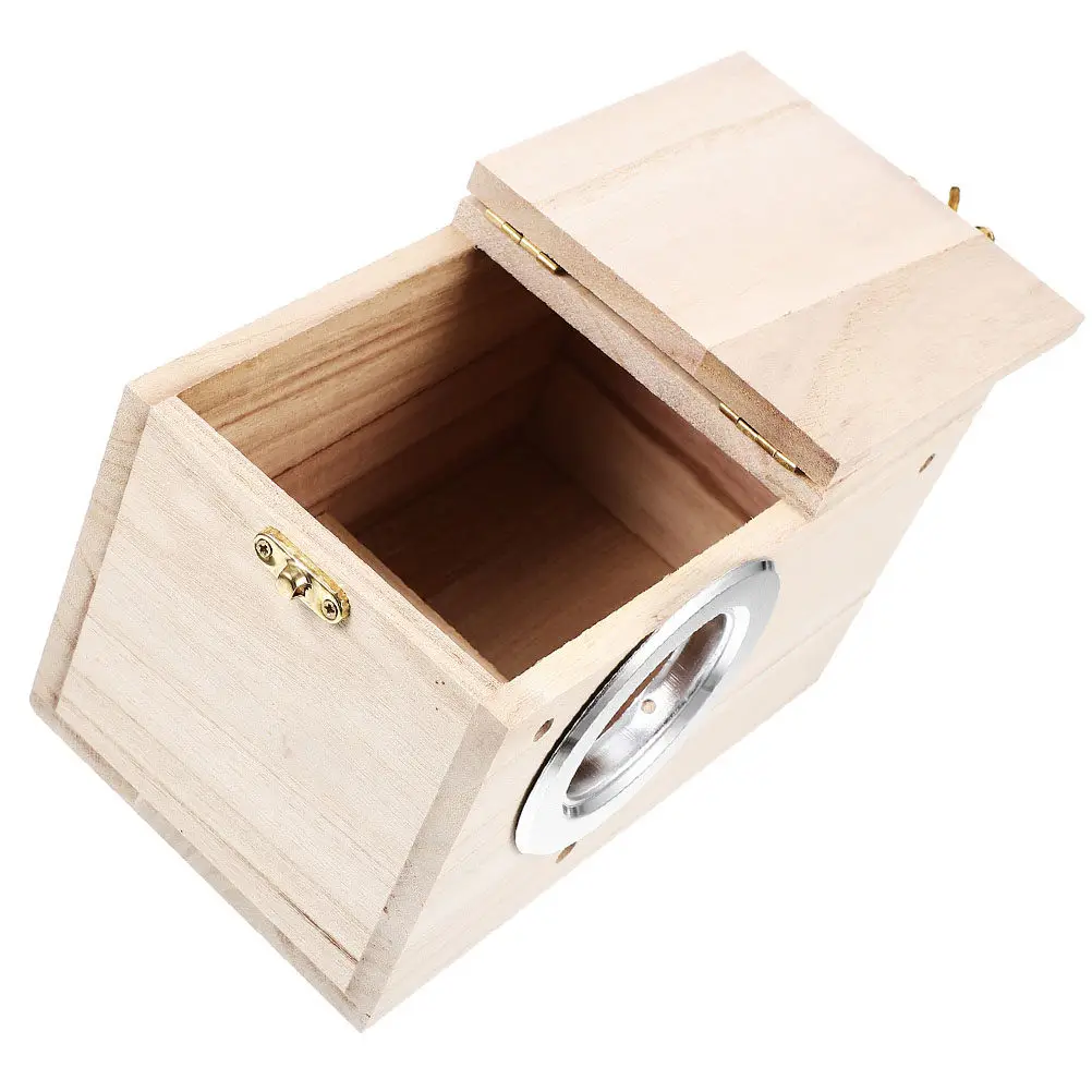 Wooden Bird Parakeet Nesting Box for Small Parrots Cockatiel Natural Safe Comfortable Lightweight Portable Hanging Nest
Wooden Bird Parakeet Nesting Box for Small Parrots Cockatiel Natural Safe Comfortable Lightweight Portable Hanging Nest
