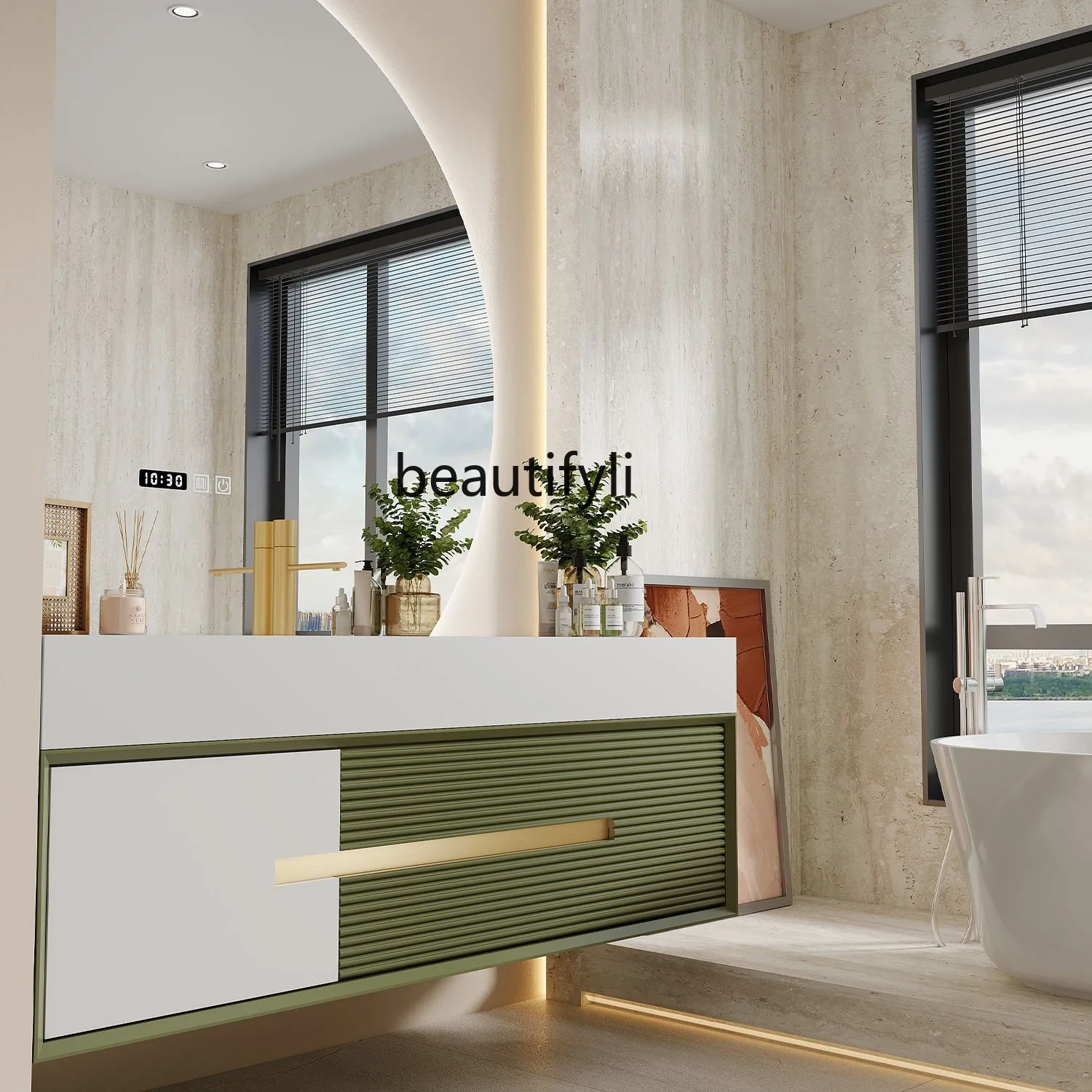 Light Luxury Stone Plate Bathroom Cabinet Combination Simple Smart French Cream Style Washstand Wash Basin Cabinet Combination
Light Luxury Stone Plate Bathroom Cabinet Combination Simple Smart French Cream Style Washstand Wash Basin Cabinet Combination