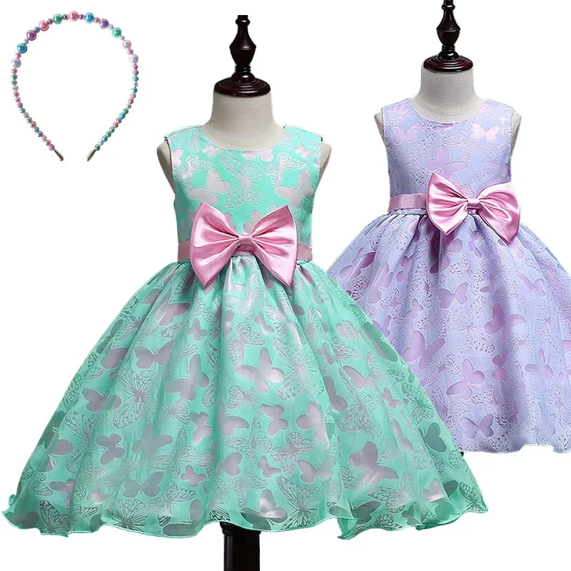 Summer Fancy Girl Butterfly Print Princess Elegant Party Dresses Festival Children Christening Birthday Party Communion Dress
Summer Fancy Girl Butterfly Print Princess Elegant Party Dresses Festival Children Christening Birthday Party Communion Dress