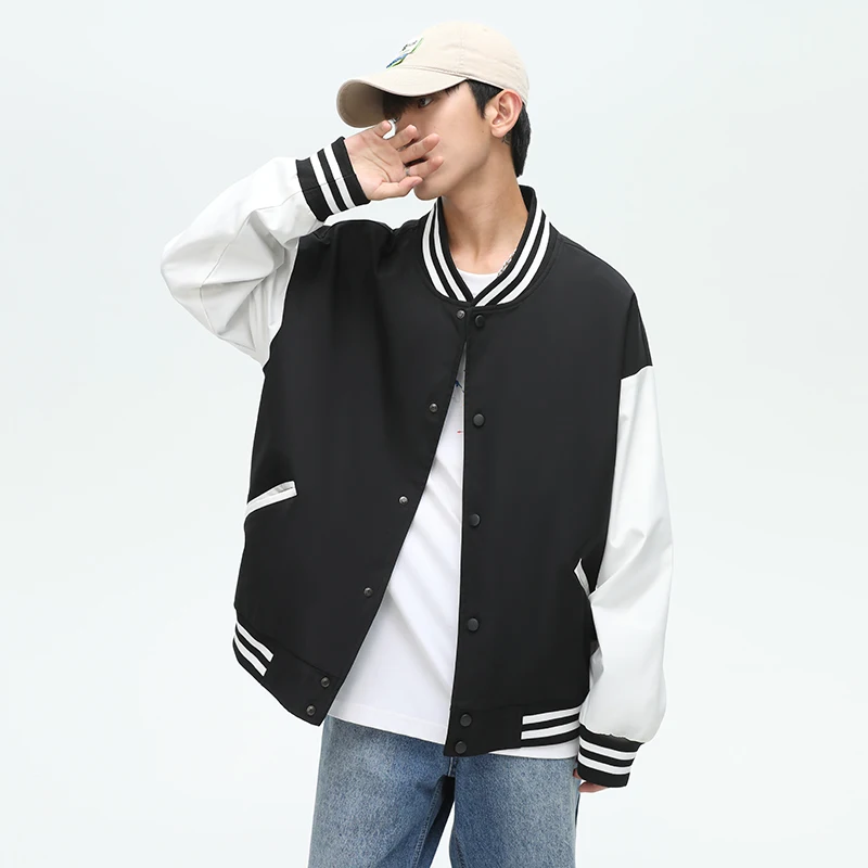 Повседневная бейсбольная куртка с длинными рукавами для мужчин, модная, в стиле пэчворк, молодежная, весенне-осенняя, новая, из полиэфирного волокна, ветрозащитная
Повседневная бейсбольная куртка с длинными рукавами для мужчин, модная, в стиле пэчворк, молодежная, весенне-осенняя, новая, из полиэфирного волокна, ветрозащитная