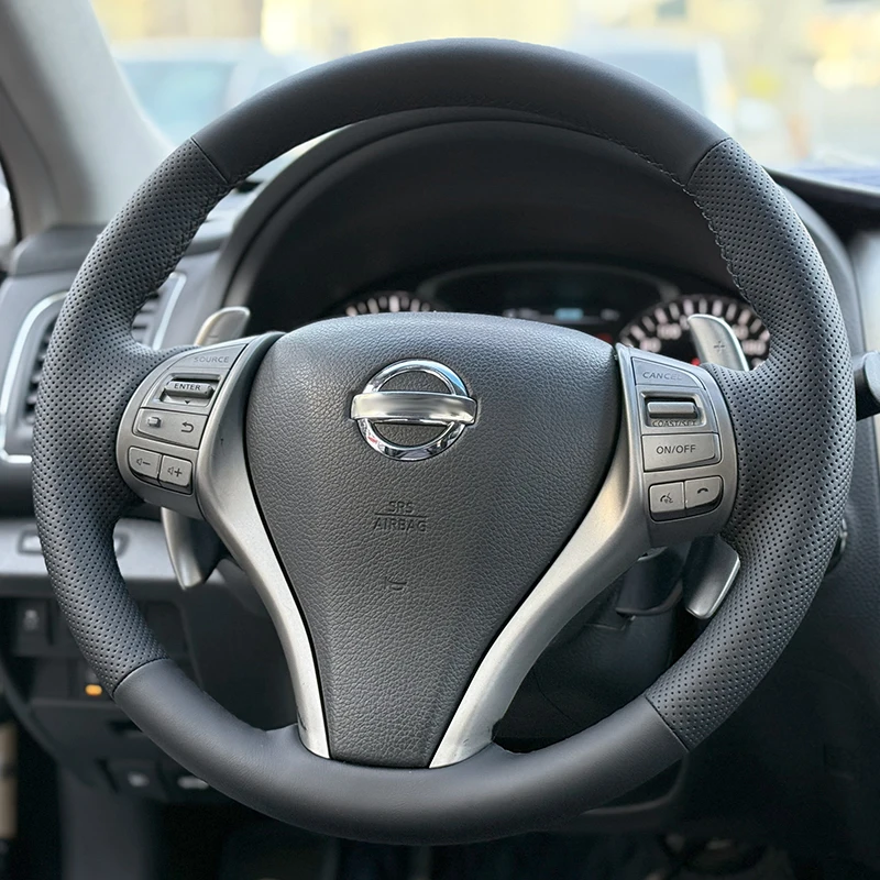 Подходит для ручных и сшитых чехлов на руль Nissan Teana, Qashqai, X - Trail, Tiida, Terra и Navara.
Подходит для ручных и сшитых чехлов на руль Nissan Teana, Qashqai, X - Trail, Tiida, Terra и Navara.