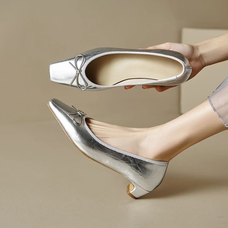 NEW Spring/Autumn Women Pumps Split Leather Shoes for Women Square Toe Chunky Heel Shoes Concise Shallow Bow-knot Slip-on Shoes
NEW Spring/Autumn Women Pumps Split Leather Shoes for Women Square Toe Chunky Heel Shoes Concise Shallow Bow-knot Slip-on Shoes