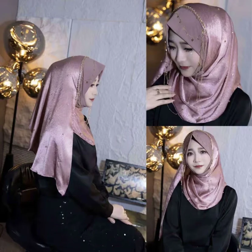 Muslim Hijabs Islamic Clothing Head Cover Ready-to-Wear Wraps for Women
Muslim Hijabs Islamic Clothing Head Cover Ready-to-Wear Wraps for Women