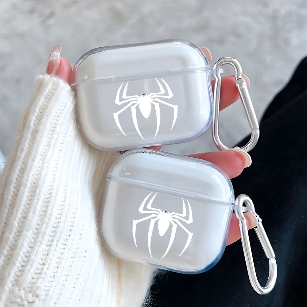 Cool Spider Web Pattern Clear Earphone Case for AirPods 4/3/2/1 Earbuds Case For AirPods Pro 3/Pro 2/Pro TPU Protective Cover
Cool Spider Web Pattern Clear Earphone Case for AirPods 4/3/2/1 Earbuds Case For AirPods Pro 3/Pro 2/Pro TPU Protective Cover