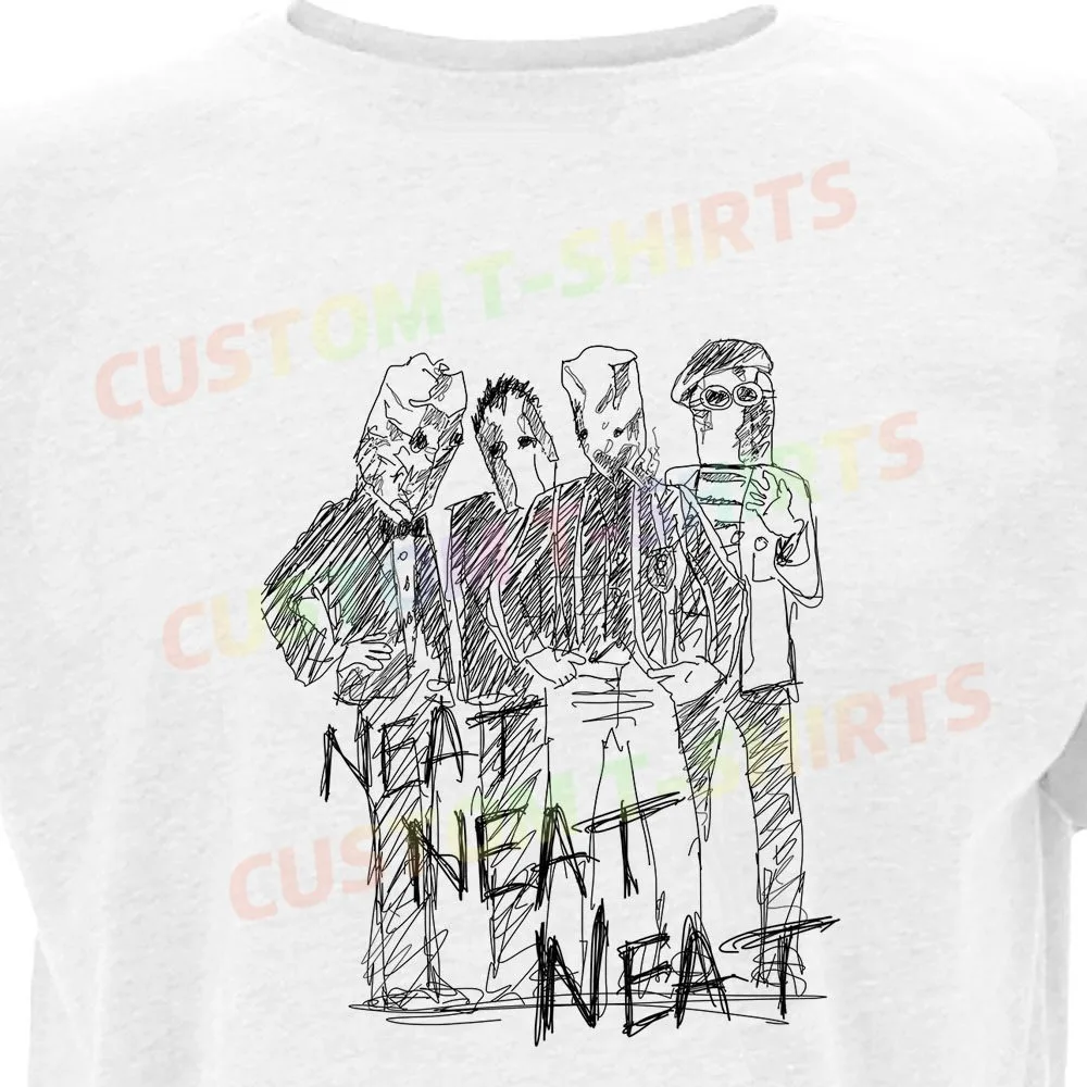 159 241_The_Damned_–_Neat_Neat_Neat Fans' comic-style hand-drawn pattern T-shirts for both men and women in summer
159 241_The_Damned_–_Neat_Neat_Neat Fans' comic-style hand-drawn pattern T-shirts for both men and women in summer
