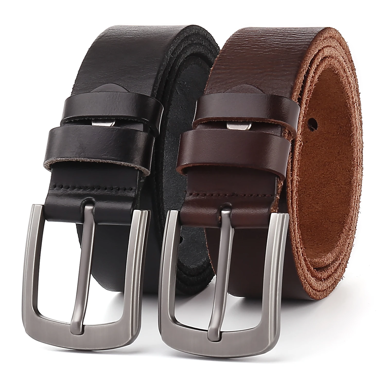 Men's genuine cowhide belts are handcrafted from whole cowhide. These belts are durable without cracking. They are also vintage 
Men's genuine cowhide belts are handcrafted from whole cowhide. These belts are durable without cracking. They are also vintage