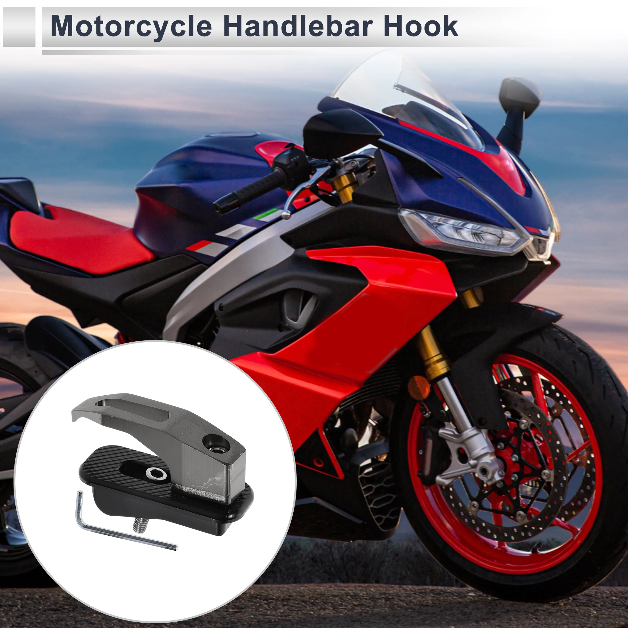 Прямоугольный крючок для подвешивания мотоцикла Motoforti с отверстием из алюминиевого сплава, 1 комплект титанового тона
Прямоугольный крючок для подвешивания мотоцикла Motoforti с отверстием из алюминиевого сплава, 1 комплект титанового тона