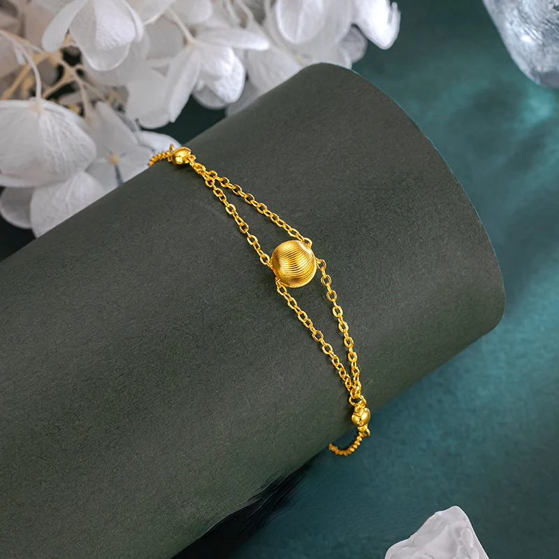 Luxury 14 K Gold Color Advanced Texture Simple Cat Eye Bead Bracelet for Women Wedding Anniversary Fashion Shiny Jewelry Gifts
Luxury 14 K Gold Color Advanced Texture Simple Cat Eye Bead Bracelet for Women Wedding Anniversary Fashion Shiny Jewelry Gifts
