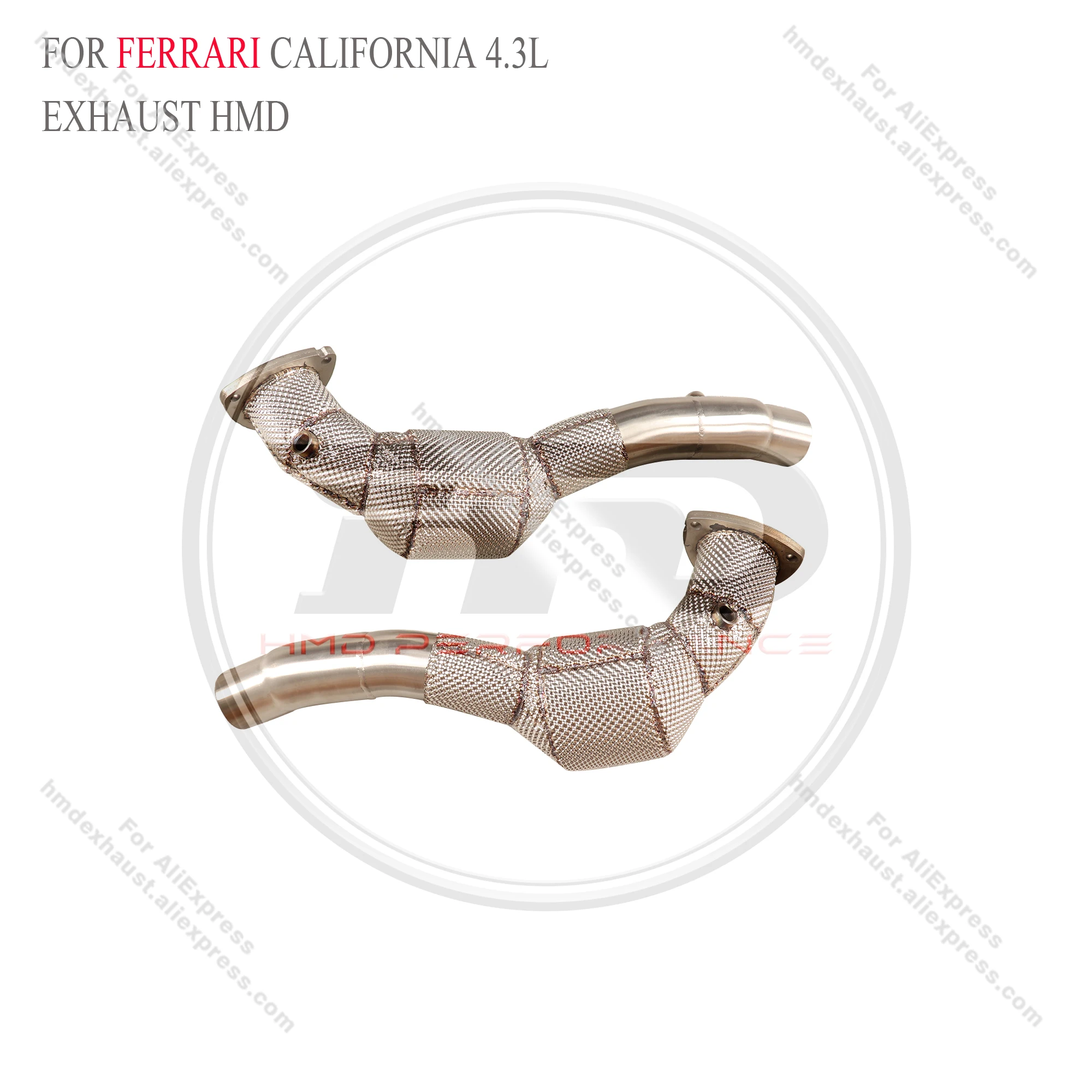 HMD Exhaust System High Flow Performance Downpipe for Ferrari California 4.3L Catted Catless Pipe With Heat Shield
HMD Exhaust System High Flow Performance Downpipe for Ferrari California 4.3L Catted Catless Pipe With Heat Shield