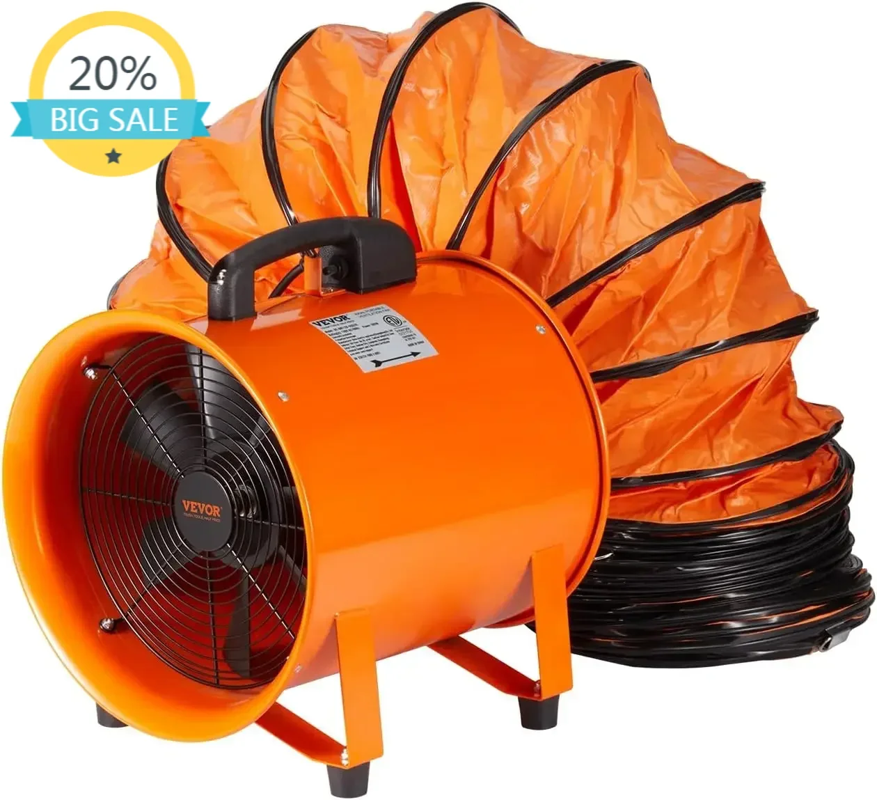 BestsellerIndustrial Portable Air Blower Ventilator with Hose, 3198CFM 12 Inch Heavy Duty Tube Exhaust Fan with 33ft Flexible Du
BestsellerIndustrial Portable Air Blower Ventilator with Hose, 3198CFM 12 Inch Heavy Duty Tube Exhaust Fan with 33ft Flexible Du